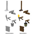 Wizkids Deep Cuts Unpainted Miniatures: Signs & lights 1
