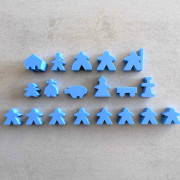 Carcassonne - Set de 19 Meeples et Extension