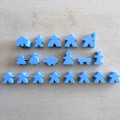 Carcassonne - Set de 19 Meeples et Extension 0