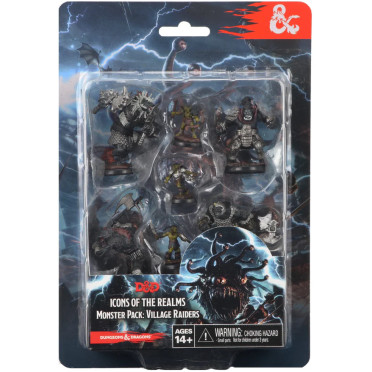 D&D Icons of the Realms Premium Figures -  Miniatures Monster Pack: Village Raiders