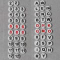 Catan - 3D number and letter tokens 1