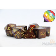 Set de 7 Dés JDR Chessex : Scarab