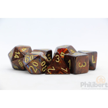 Set de 7 Dés JDR Chessex : Scarab