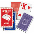 Jeu de bridge avec index géant - Bleu 0