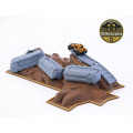 Terrain Obstacle Pack + Crashed Train Set – Compatible with Thunder Road: Vendetta 3