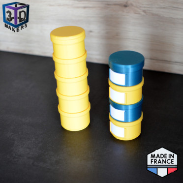Couvercle pour pots de rangement empilables