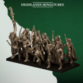 Highlands Miniatures - Feral Elf - Feral Archers With EMC 8