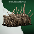 Highlands Miniatures - Feral Elf - Feral Spearmen With EMC 7