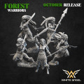 White Angel Miniatures - Forest Warriors - Forest Female Dancer 0
