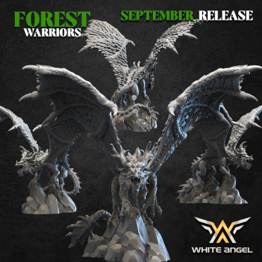 White Angel Miniatures - Forest Warriors - Forest Dragon