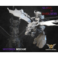 White Angel Miniatures - Slave to Darkness - Mother of Darkness on Pegasus 1