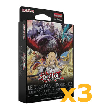 Yu-Gi-Oh! TCG - Lot de 3 Decks des Chroniques : Le Déchu et la Vertueuse