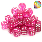 Set de 36 Dés 6 Faces Translucides