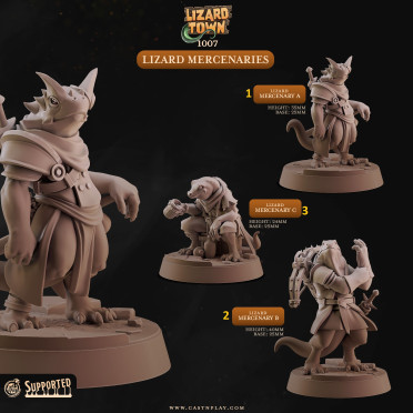 Cast n Play - Ville des Lézards - Mercenaires