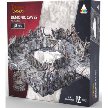 Dungeons & Lasers - Décors - Demonic Caves Prépeint