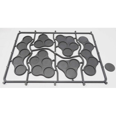 Plastic Bases Set 10 - Skirmish Movement Trays for 20mm Round Bases
