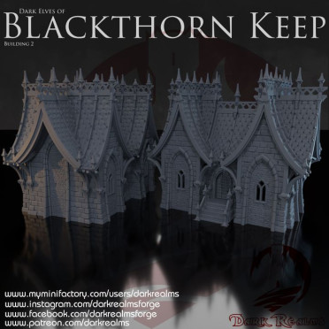 Dark realms - Blackthorn Keep - Dark Kin Elf Building 2