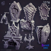 Cast n Play - Malédiction de Minuit - Décors