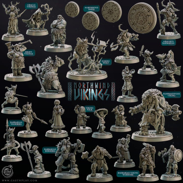 Cast n Play - Northwind Vikings - Complet Set