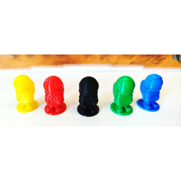 5x Astronaut Point Marker compatible with Terraforming Mars