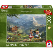 Puzzle - Mickey et Minnie dans les Alpes - 1000 Pièces