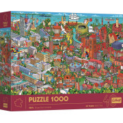 Puzzle 40ème Anniversaire Trefl - Tri-City - 1000 Pièces