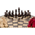 Wooden chess 3 players - Yalta Triad 1