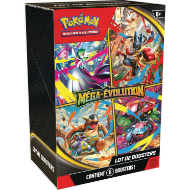 Pokémon : Lot de 6 Boosters Méga-Evolution
