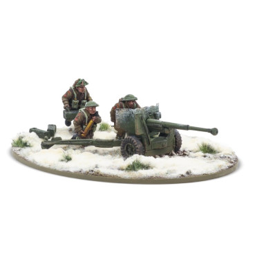Bolt Action - British - 6 pdr Anti-tank Gun with British Infantry (Winter) Crew