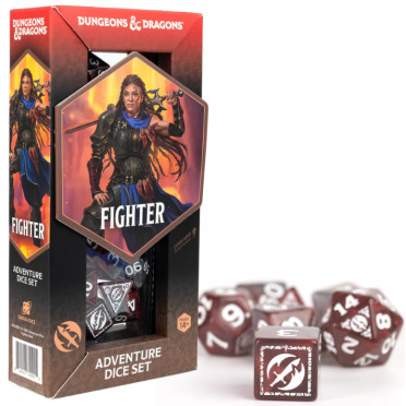 Dungeons & Dragons Adventure Dice - Fighter: Red