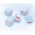 Set of 2 D6s - Snowman Dice 0
