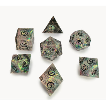 Set de 7 Dés JDR Répliquant - Magic