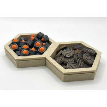 Bacs à jetons magnétiques thématiques : pierre et sable