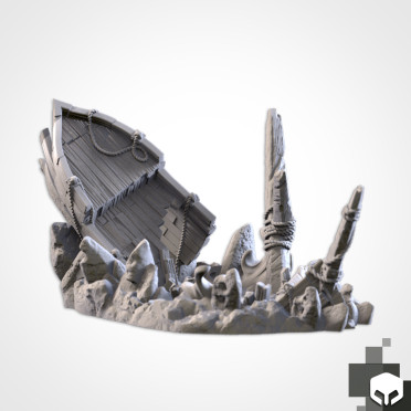 Txarli - Tour à dés - Epave de bateau