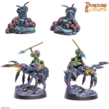 Dungeons & Lasers - Figurines - Cave Spiders