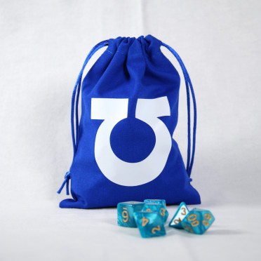 Bourse à dés bleu roi - Omega