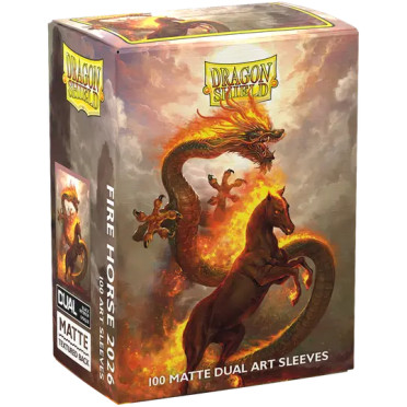 100 Dragon Shield - Art Sleeves - Fire Horse
