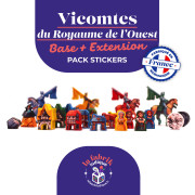 Vicomtes du Royaume de l'Ouest & extension - Pack de stickers