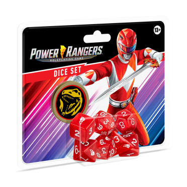 Power Rangers RPG - Set de dés Rouge