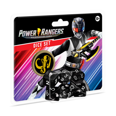 Power Rangers RPG - Set de dés Noir