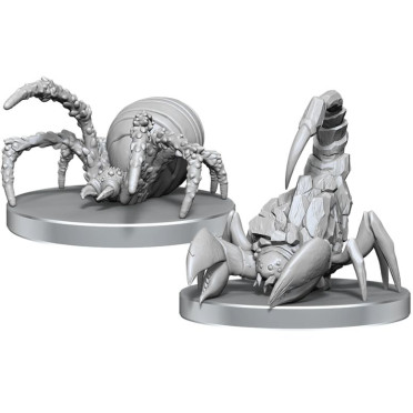 Pathfinder Battles Deep Cuts Unpainted Miniatures: Cave Scorpion & Hunting Spider