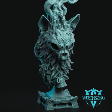 Witchsong Miniatures - Bust - Yulecat