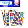 Ensemble d’autocollants pour Galactic Cruise 12