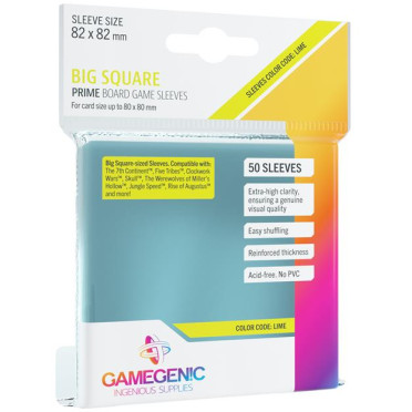 Gamegenic - 50 Prime Sleeves - 82x82