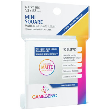 Gamegenic - 50 Matte Sleeves - 53x53 mm