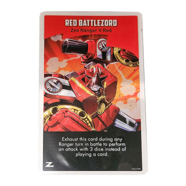 Power Rangers: Heroes of the Grid - Red Battlezord Promo card