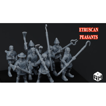 Rise Miniatures – Rise of Ancient Wars – Pack Etrusque – Paysans