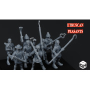 Rise Miniatures &ndash; Rise of Ancient Wars &ndash; Pack Etrusque &ndash; Paysans