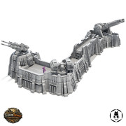 Fortified Defense Wall with Heavy Plasma Cannon