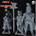 Rise Miniatures - Rise of Ancient Wars - Pack Etrusque - Unité de Commandement à Pied 1